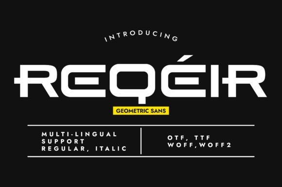 Reqeir Font by Minimalistartstudio · Creative Fabrica font preview