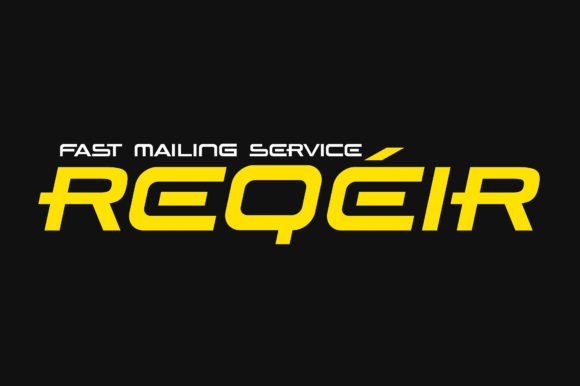 Reqeir Font PNG with transparent background - Preview 2