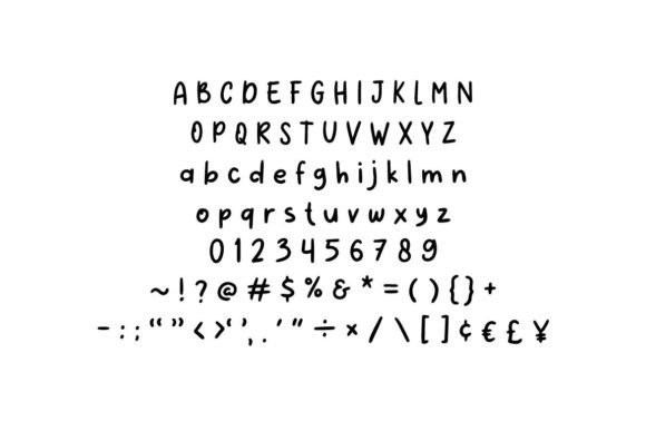 Ricebowl Font PNG with transparent background - Preview 2