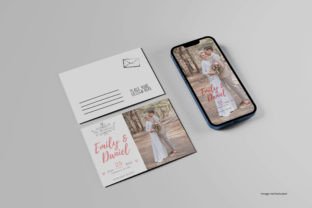Smartphone and Postcard Mockup Graphic by bimockups · Creative Fabrica