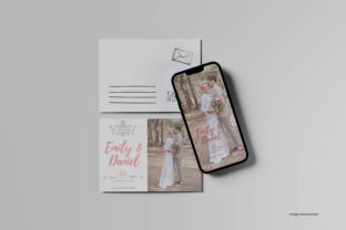 Smartphone and Postcard Mockup Graphic by bimockups · Creative Fabrica