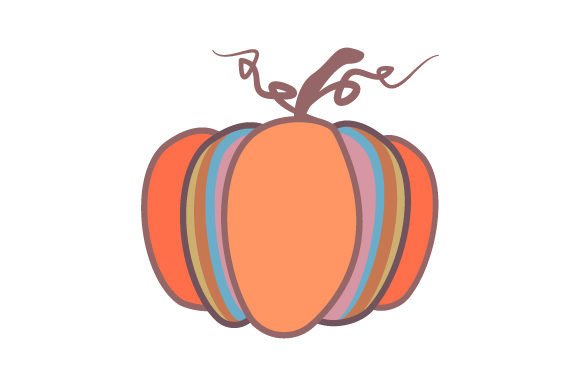 Retro Groovy Pumpkin