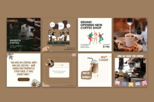 90 Coffee Instagram Posts Graphic by akimtancreative · Creative Fabrica