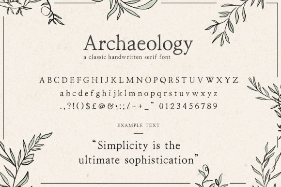 Archaeology Font PNG with transparent background - Preview 5