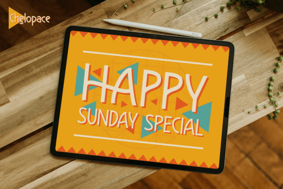 Chelopace Font - Preview 5