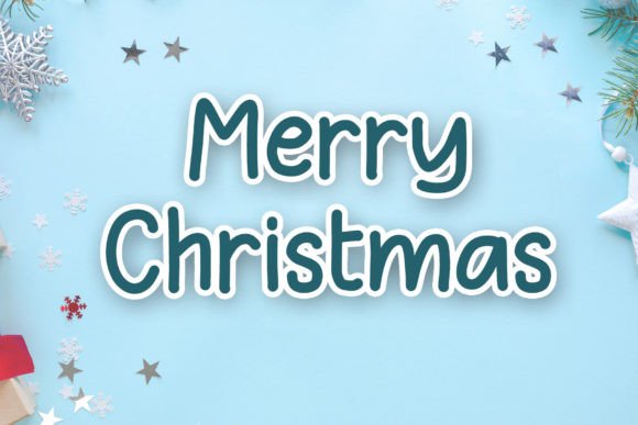 Christmas School Font PNG with transparent background - Preview 1