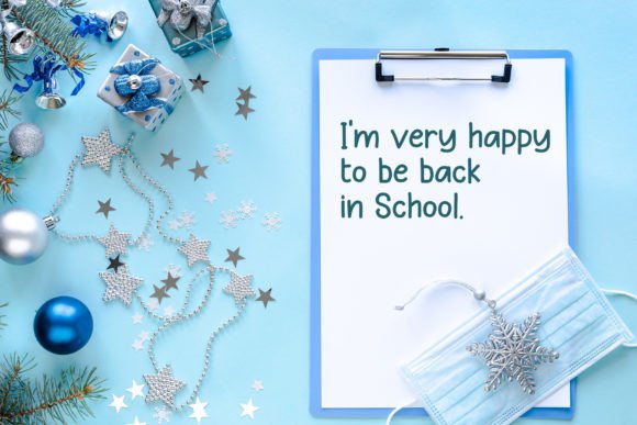 Christmas School Font PNG with transparent background - Preview 2