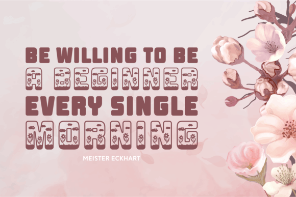 Flodine Garden Solid Font PNG with transparent background - Preview 4