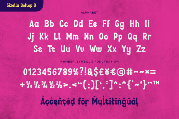 Gizella Boltop Font - Preview 4