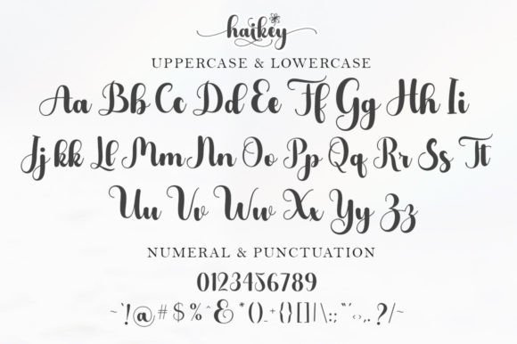 Haikey Font PNG with transparent background - Preview 5