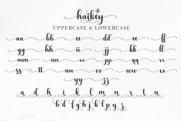 Haikey Font PNG with transparent background - Preview 6