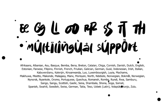 Kebalik Brush Font PNG with transparent background - Preview 2