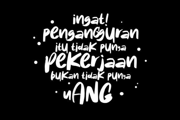 Kebalik Brush Font PNG with transparent background - Preview 6