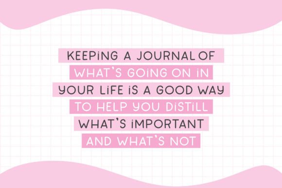 My Daily Journal Font PNG with transparent background - Preview 1