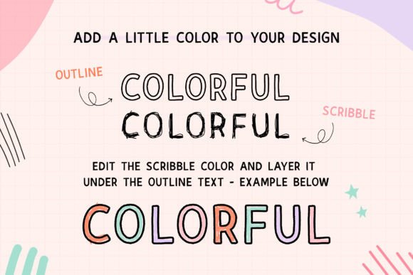 Notebook Scribbles Font PNG with transparent background - Preview 4