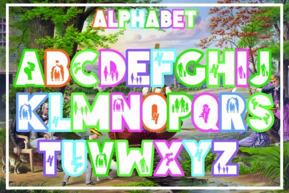 Parent Font PNG with transparent background - Preview 1