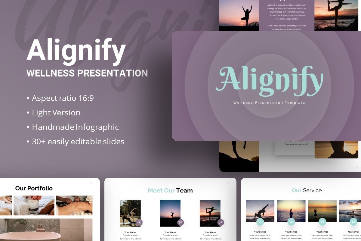 Presentation Template - Alignify Graphic by dijimedia · Creative Fabrica
