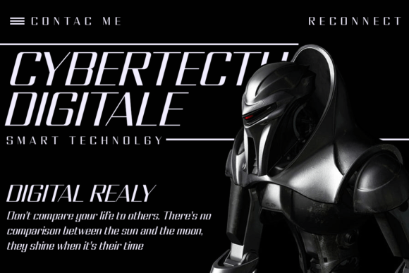Reconnect Font PNG with transparent background - Preview 4