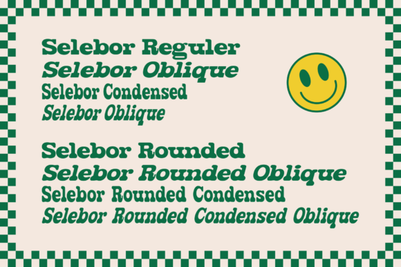 Selebor Font PNG with transparent background - Preview 6