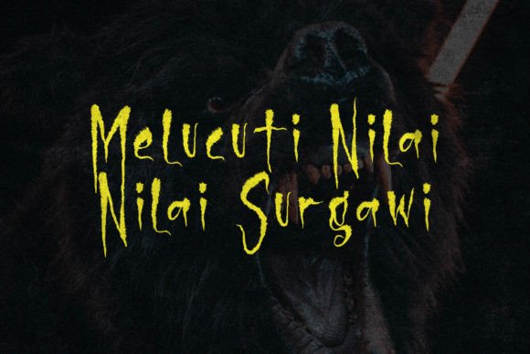 Serigala Timur Font PNG with transparent background - Preview 3