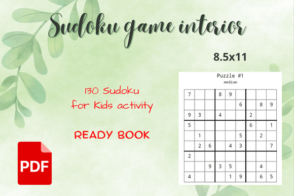 Sudoku Puzzle- Interior Graphic by RISE · Creative Fabrica