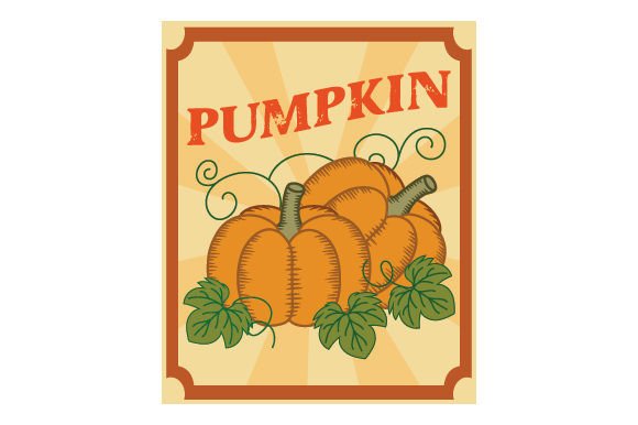 Retro Pumpkin Poster