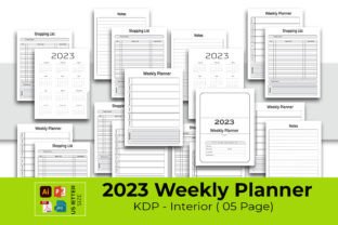 2023 Weekly Planner – KDP Interior’s Graphic by Mazharul · Creative Fabrica