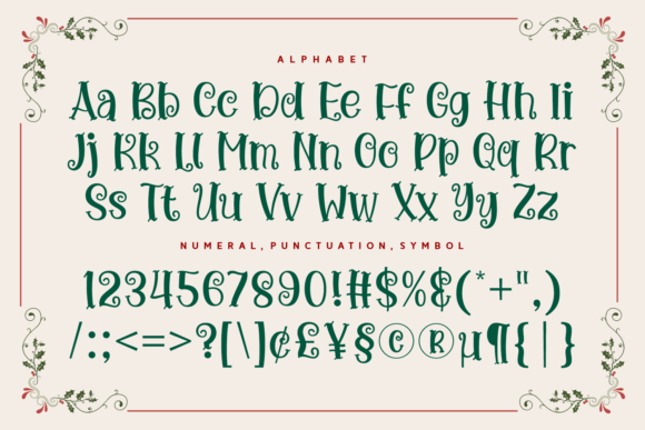 Christmas Ho Ho Ho Font PNG with transparent background - Preview 4