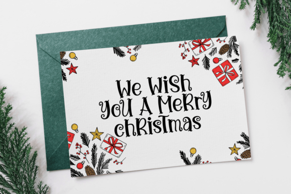 Christmas Ho Ho Ho Font PNG with transparent background - Preview 6