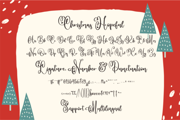 Christmas Hopeful Duo Font - Preview 6