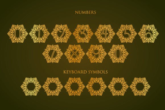 Clove Mandala Monogram Font - Preview 3