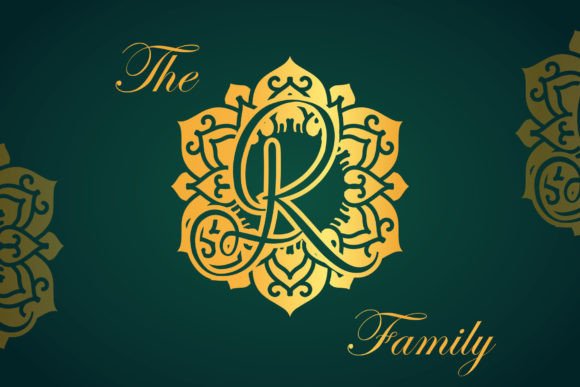 Crystal Mandala Monogram Font - Preview 1