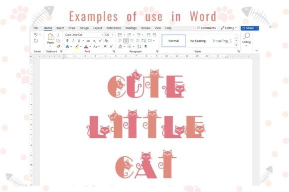 Cute Little Cat Font - Preview 4