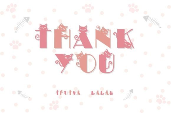 Cute Little Cat Font - Preview 5