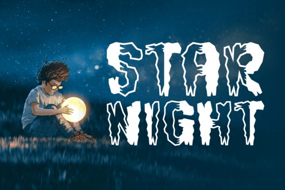 Gloria Night Font - Preview 2