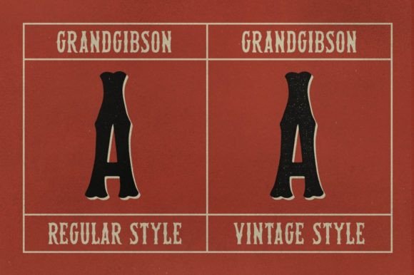 Grand Gibson Font PNG with transparent background - Preview 1