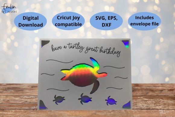 Have A Turtley Great Birthday Card Svg Graphics