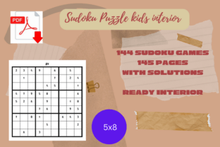 Interior Sudoku Puzzle Sheets for KDP Graphic by RISE · Creative Fabrica