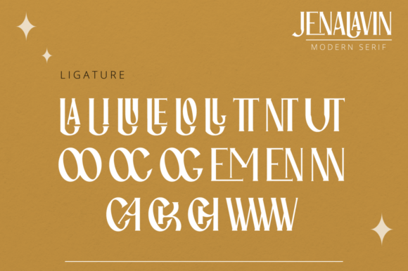 Jenalavin Font PNG with transparent background - Preview 4