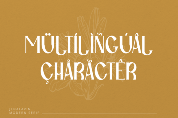 Jenalavin Font PNG with transparent background - Preview 5