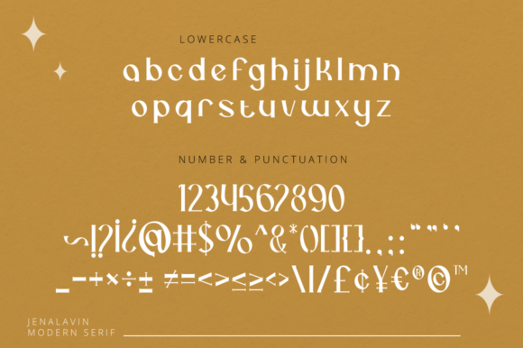 Jenalavin Font PNG with transparent background - Preview 3