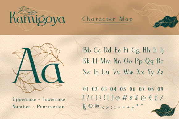Kamigoya Font font preview - 1
