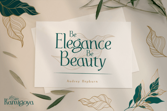 Kamigoya Font font preview - 3