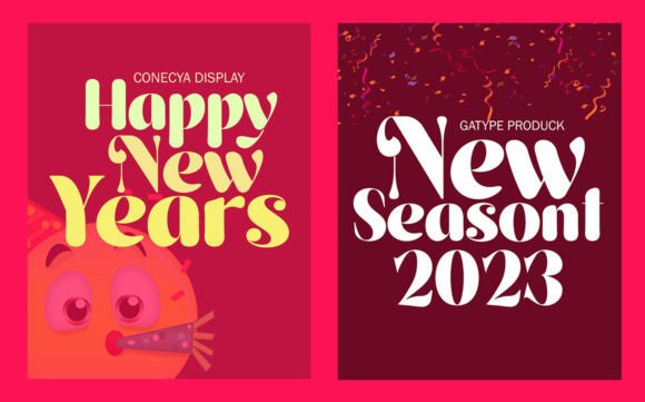 Konecya Font font preview - 4