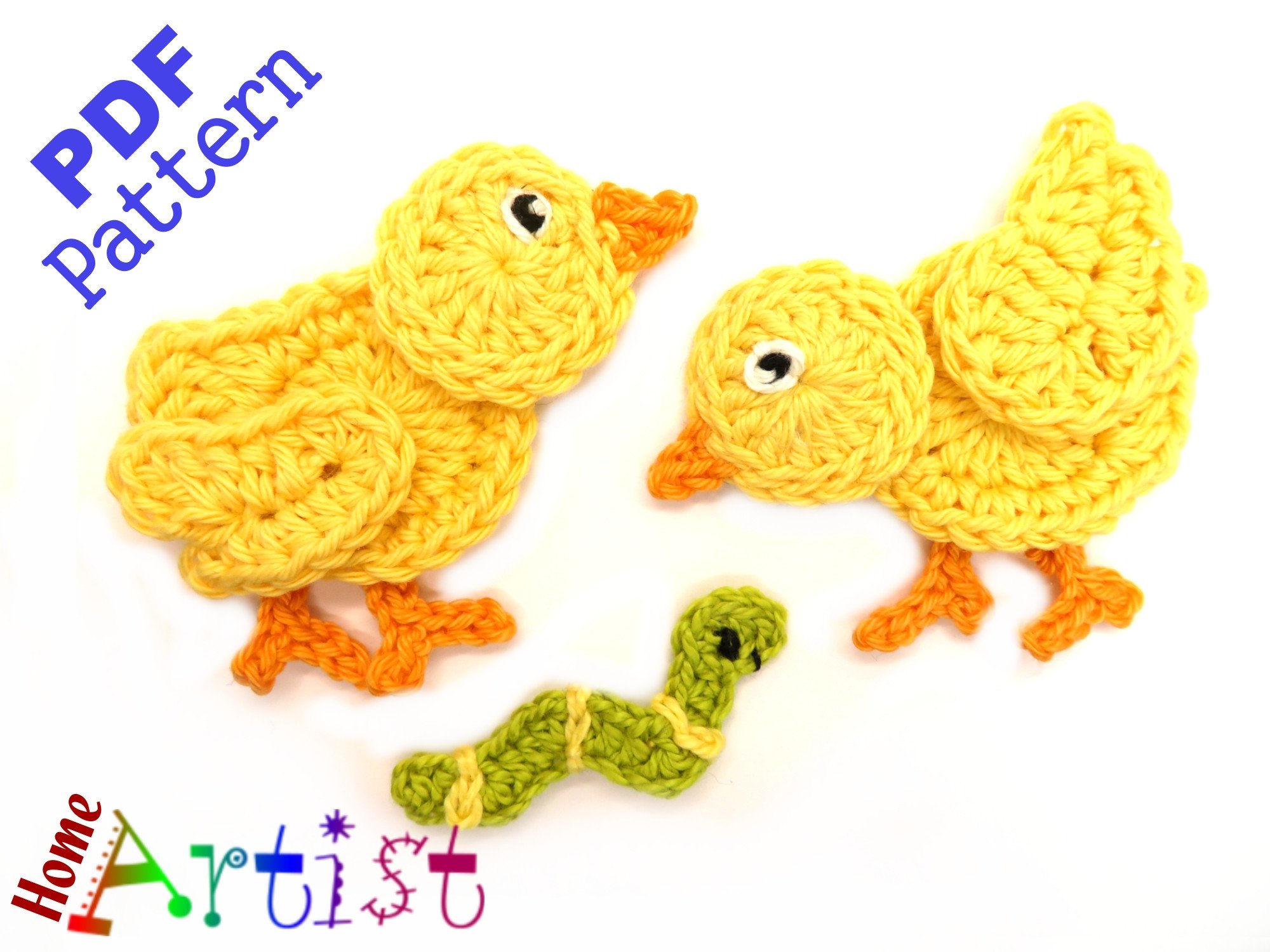 Little Chick Crochet Pattern #1 Applique
