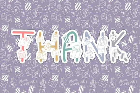 Little Gifts Font PNG with transparent background - Preview 4