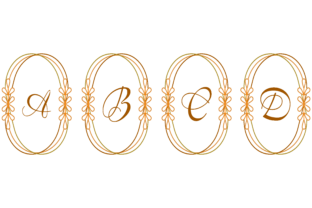 Monogram Font Decoration Graphic by maodesignku · Creative Fabrica