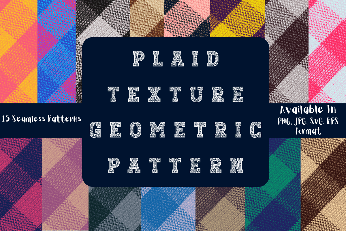 Plaid Texture Geometric Pattern