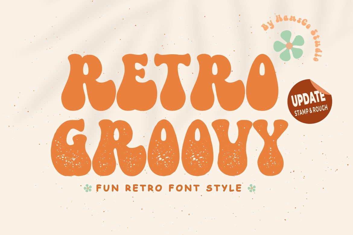 Retro Groovy Font by HansCo preview