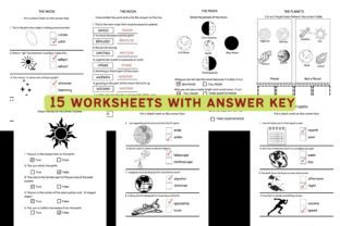 Space Science Worksheets: 3rd/4th Grade Graphic by Charm Creatives ...